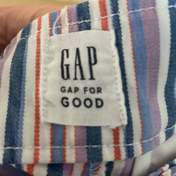 GAP size 14 multiple color stripes high waisted 4.5” shorts - Picture 7 of 8